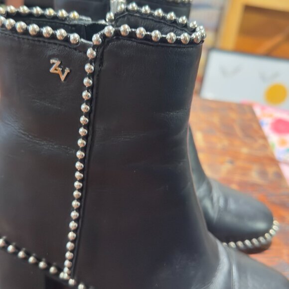 ZADIG & VOLTAIRE Leather Studded Accents Boots - Picture 6 of 10